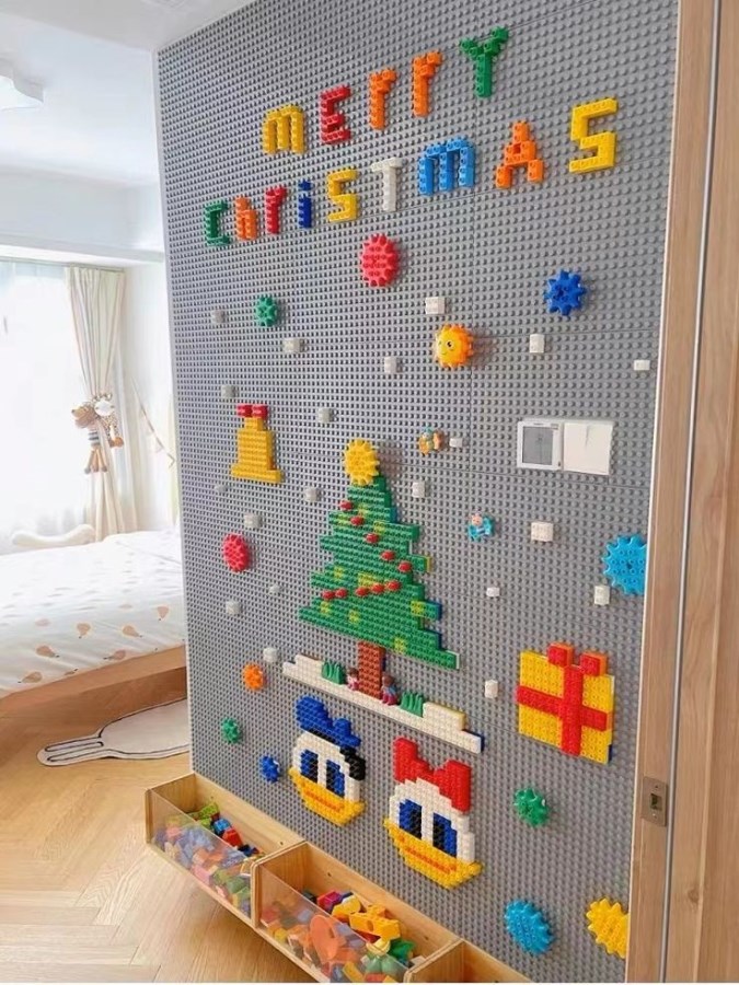 Mẫu Lego dán tường